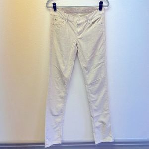 7 FOR ALL MANKIND CREAM CORDUROY PANTS, Sz 28 (1016)